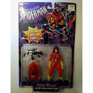 Spider Woman Black Widow Spider-Man 5" Action Figure NIB Marvel 1996 Toy Biz
